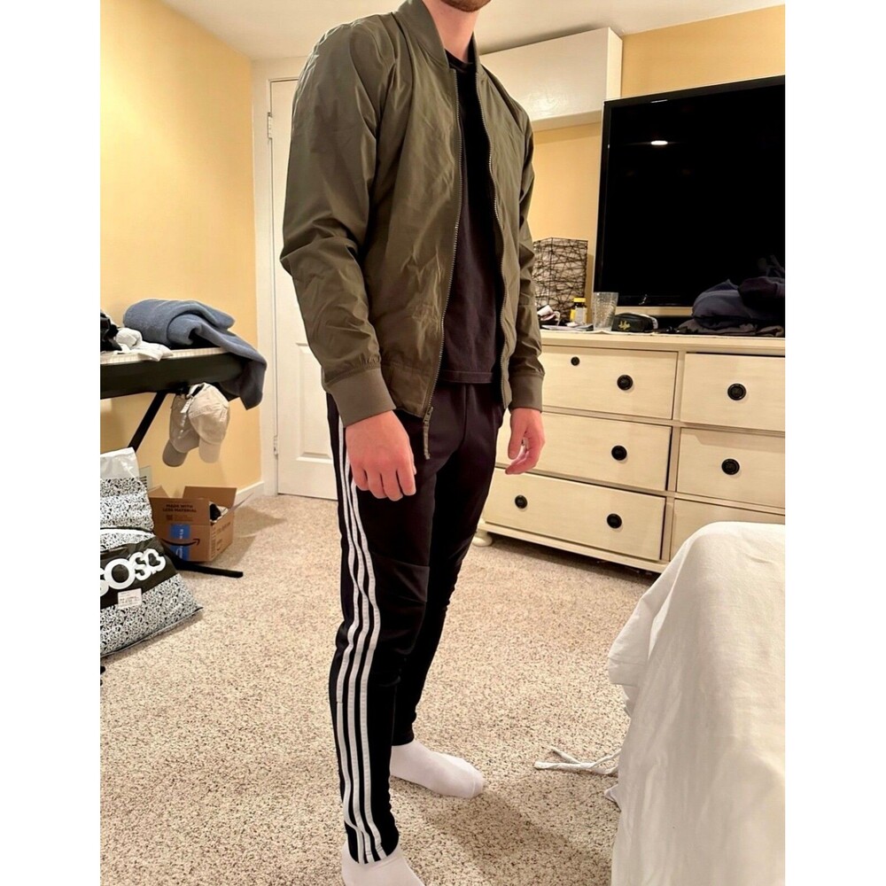 Adidas Vintage Rare Tiro Glanz Nylon Track Pants Gray Orange Youth Large Men S